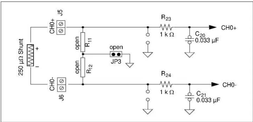 Microchip MCP3906A - Jumpers and Shunts for MCP3905A Channel 0 Input Configurations (JP5, JP6, ZN-N) - 1