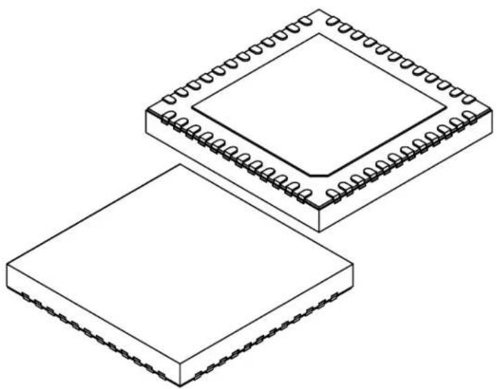 Microchip ATSAMD20G17 - 48-Lead Very Thin Plastic Quad Flat, No Lead Package (U5B) - 7x7 mm Body [VQFN] With 5.15 mm Exposed Pad and Stepped Wettable Flanks; Atmel Legacy ZLH - 3