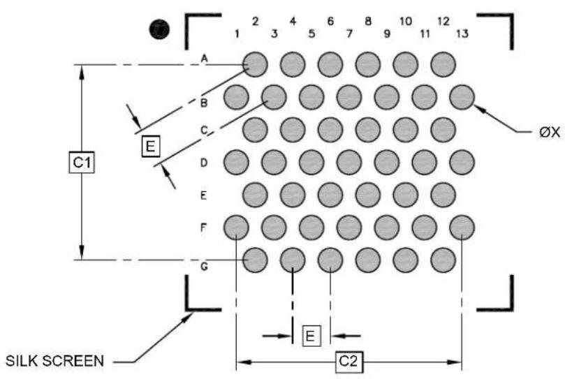 Microchip ATSAMD20G17 - 45-Ball Wafer Level Chip Scale Package (FSB) - 2.944x2.699 mm Body [WLCSP] - 1