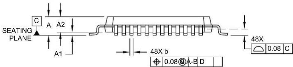 Microchip ATSAMD20G17 - 48-Lead Plastic Thin Quad Flatpack (Y8) - 7x7x1.0 mm Body [TQFP] - 2