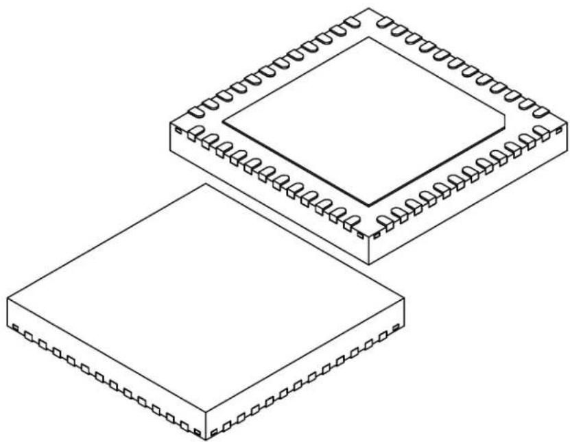 Microchip ATSAMD20G17 - 48-Lead Very Thin Quad Flat Pack No-Leads (T3B) 7x7x0.9 mm [VQFN] With 5.15x5.15 mm Exposed Pad; Atmel Legacy Global Package Code ZLG - 1