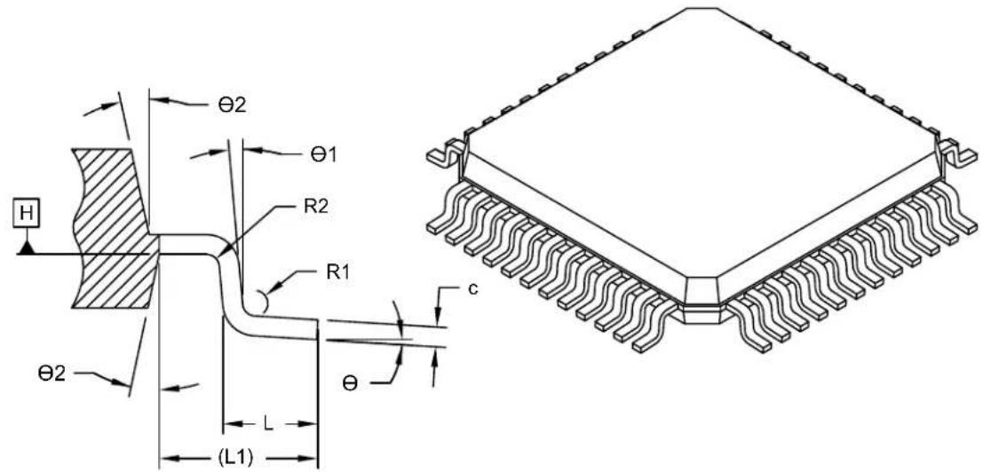 Microchip ATSAMD20G17 - 48-Lead Plastic Thin Quad Flatpack (Y8) - 7x7x1.0 mm Body [TQFP] - 1