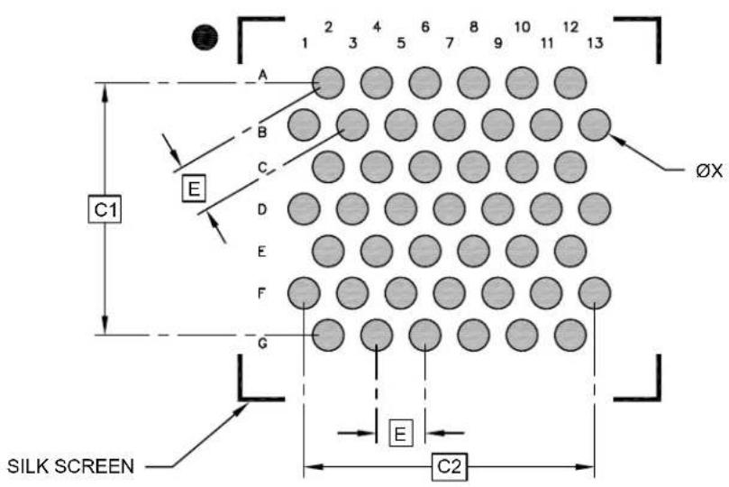 Microchip ATSAMD20G15 - 45-Ball Wafer Level Chip Scale Package (FSB) - 2.944x2.699 mm Body [WLCSP] - 1