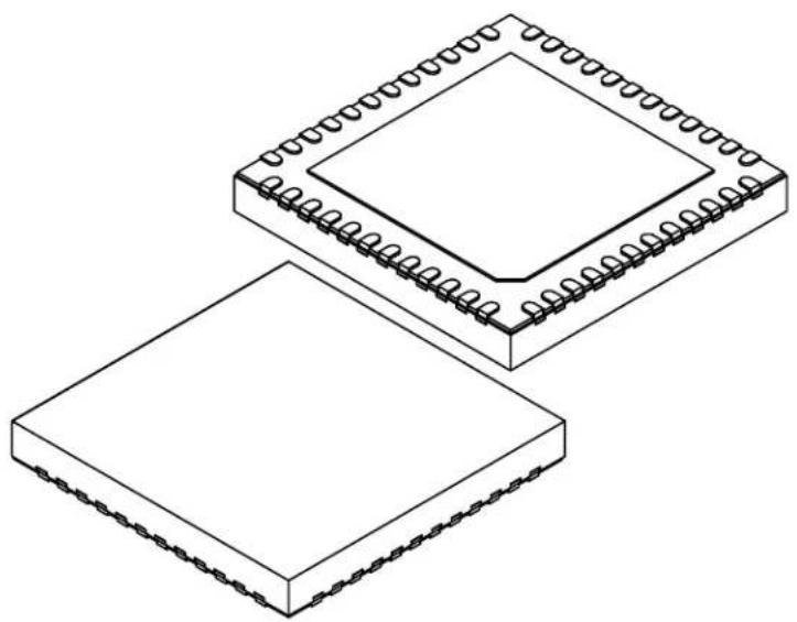 Microchip ATSAMD20G16 - 48-Lead Very Thin Plastic Quad Flat, No Lead Package (U5B) - 7x7 mm Body [VQFN] With 5.15 mm Exposed Pad and Stepped Wettable Flanks; Atmel Legacy ZLH - 3