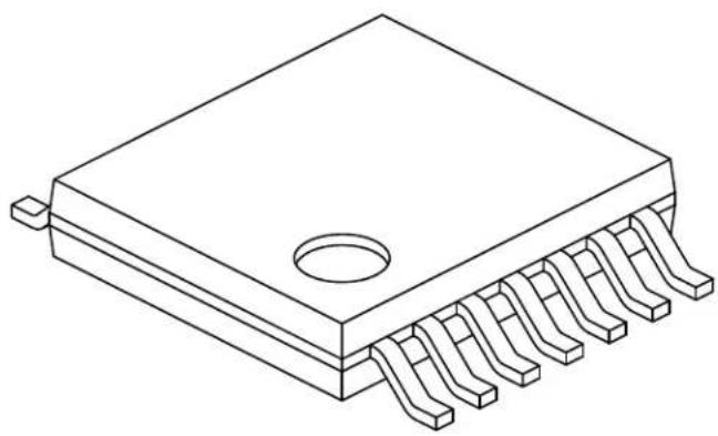 Microchip MCP6548 - 14-Lead Plastic Thin Shrink Small Outline (ST) - 4.4 mm Body [TSSOP] - 1