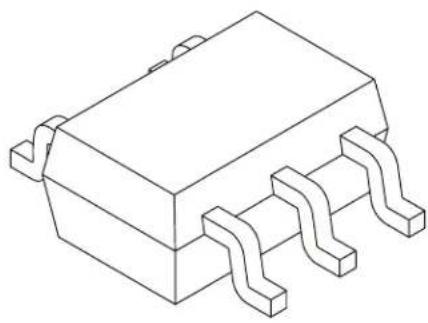 Microchip MCP6548 - 5-Lead Plastic Small Outline Transistor (LT) [SC70] - 2