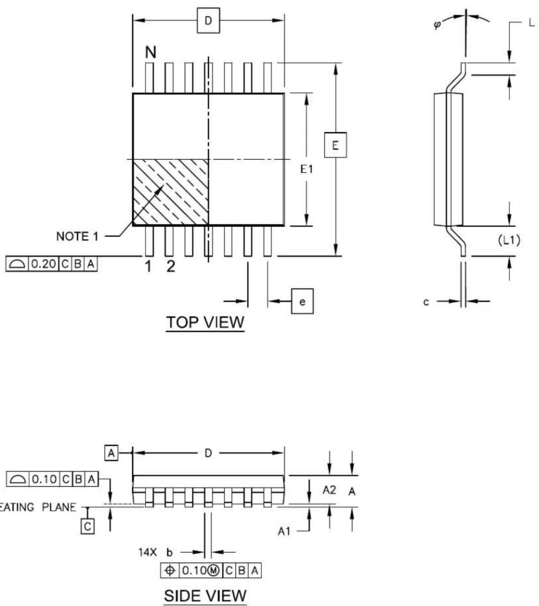 Microchip MCP6548 - 14-Lead Plastic Thin Shrink Small Outline (ST) - 4.4 mm Body [TSSOP] - 1