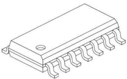 Microchip MCP6548 - 14-Lead Plastic Small Outline (SL) - Narrow, 3.90 mm Body [SOIC] - 2