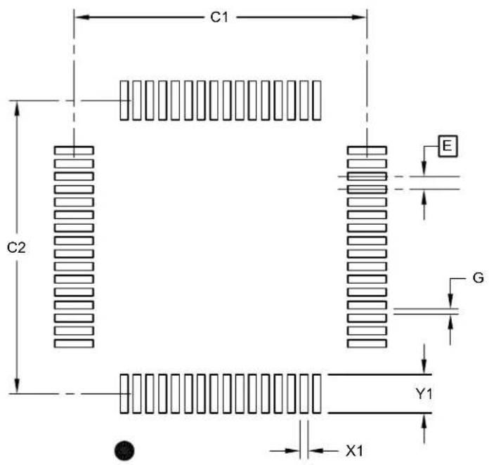 Microchip ATSAMD20J14 - 64-Lead Plastic Thin Quad Flatpack (PT)-10x10x1 mm Body, 2.00 mm Footprint [TQFP] - 1