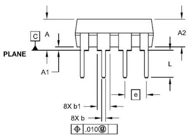Microchip 11AA161 - 8-Lead Plastic Dual In-Line (P) - 300 mil Body [PDIP] - 3