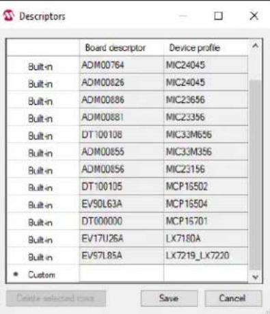 Microchip LX7220 - Settings Menu - 1