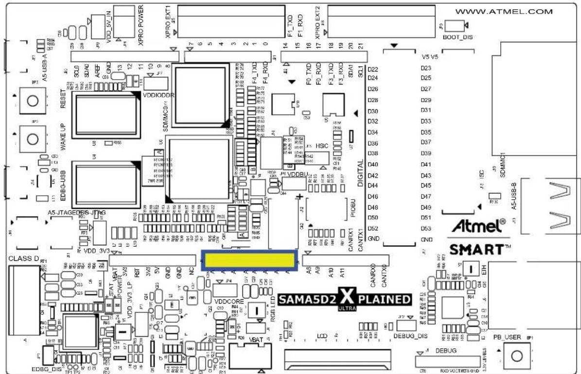 Microchip ATSAMA5D23 - Functions Available Through the Arduino Headers - 2