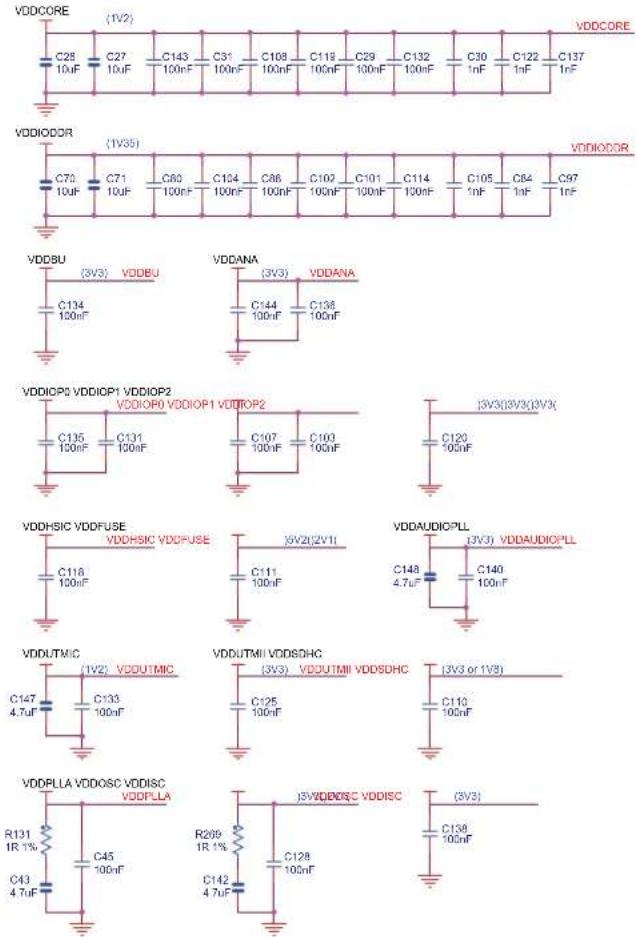Microchip ATSAMA5D23 - Power Supplies - 1