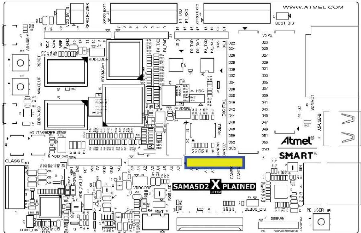 Microchip ATSAMA5D24 - Functions Available Through the Arduino Headers - 3