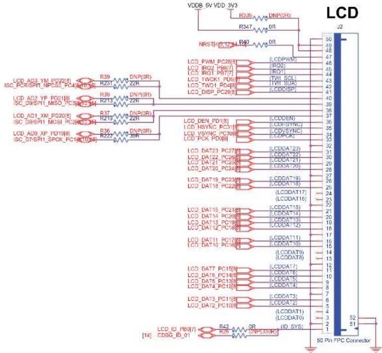 Microchip ATSAMA5D24 - LCD Expansion Header - 1