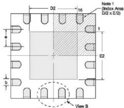Microchip MD1822 - 16-Lead QFN Package Outline (K6) - 2