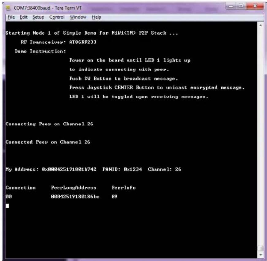 Microchip ATSAMR21E19A - Simple\_Example\_P2P Reference Application - 3
