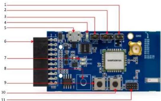 Microchip ATSAMR21E19A - SAMR30M Xplained Pro - 1