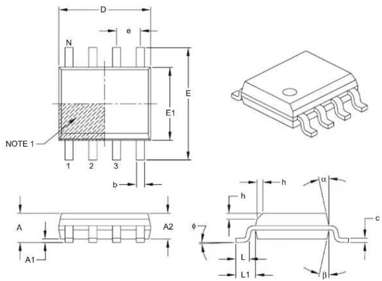 Microchip 34VL02 - 8-Lead Plastic Small Outline (SN) – Narrow, 3.90 mm Body [SOIC] - 1