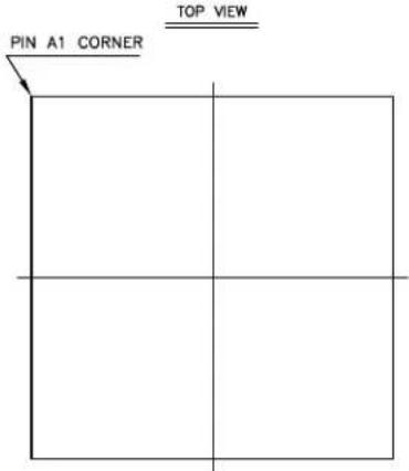 Microchip ATSAMS70Q19 - 144-ball LFBGA/TFBGA Package Outline - 1