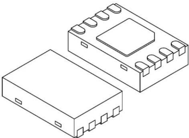 Microchip 11LC080 - 8-Lead Plastic Dual Flat, No Lead Package (MN) - 2x3x0.8 mm Body [TDFN] With 1.4x1.3 mm Exposed Pad (JEDEC Package type WDFN) - 1