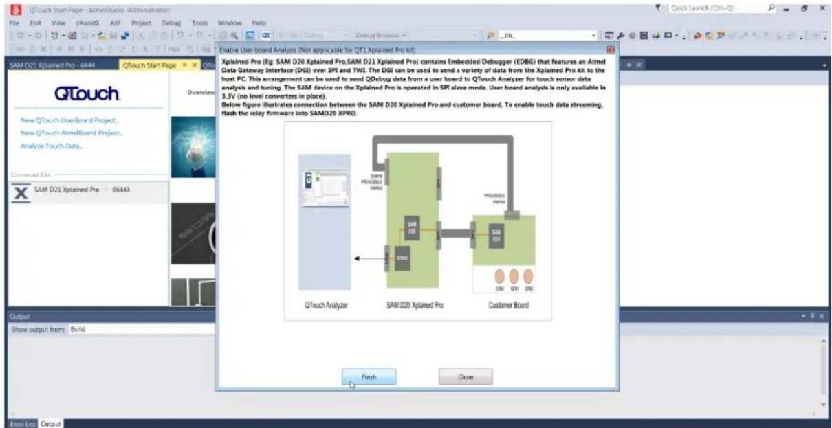 Microchip ATSAMDA1J16B - Using Xplained Pro Kit for QDebug Data Streaming from User Board - 2