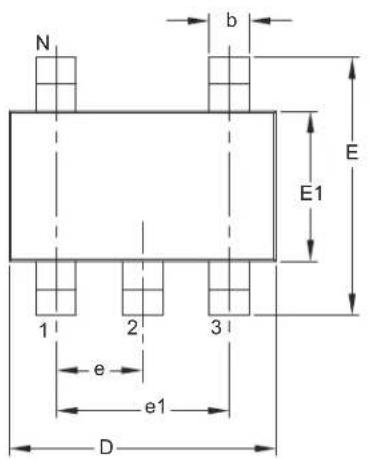 Microchip MCP1801 - 5-Lead Plastic Small Outline Transistor (OT) [SOT-23] - 1