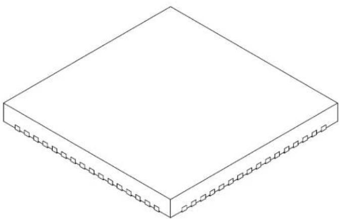 Microchip PIC24FJ64GB410 - 64-Lead Plastic Quad Flat, No Lead Package (MR) - 9x9x0.9 mm Body with 5.40 x 5.40 Exposed Pad [QFN] - 1