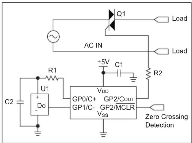 Microchip PIC24FJ64GA705 - TIP #9 An IR Remote Control Actuated AC Switch for Linear Power Supply Designs - 1