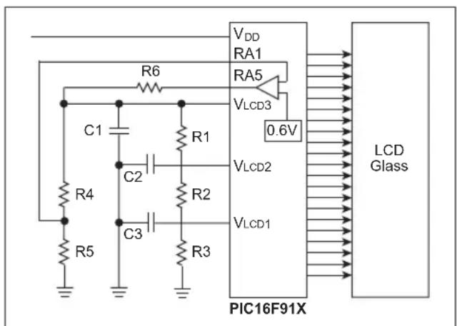 Microchip PIC24FJ64GA705 - TIP #4: Contrast Control with a Buck Regulator - 1