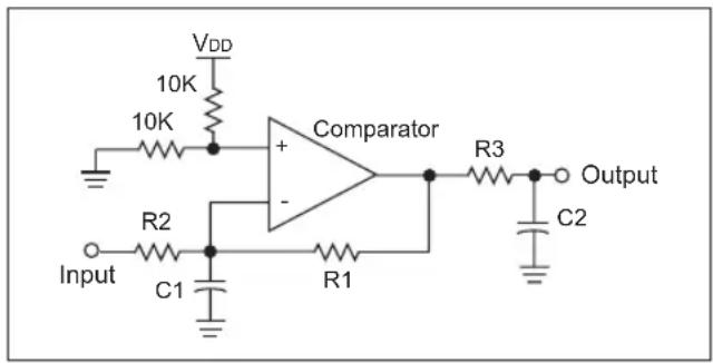 Microchip PIC24FJ64GA705 - TIP #12 Making an Op Amp Out of a Comparator - 2
