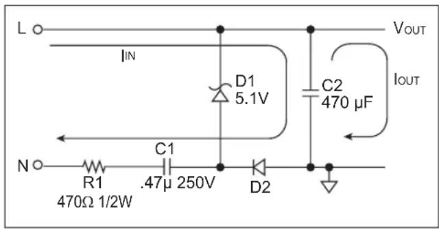 Microchip PIC24FJ64GA705 - Capacitive Transformerless Power Supply - 1