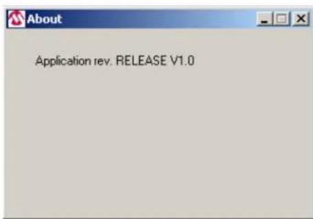 Microchip MCP19123 - About Menu - 1