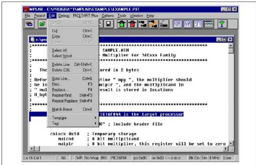 Microchip PIC18F2331 - What is the MPLAB Editor - 1