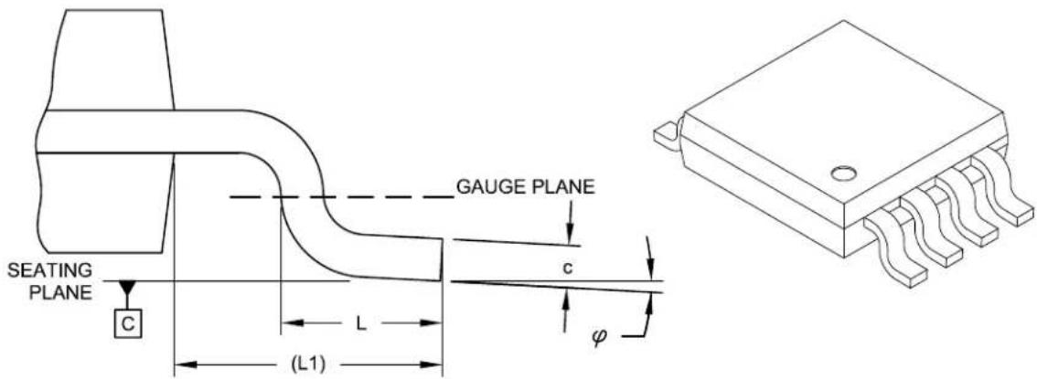 Microchip MCP4022 - 8-Lead Plastic Micro Small Outline Package (MS) [MSOP] - 1