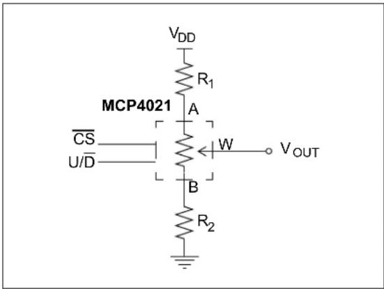 Microchip MCP4022 - EQUATION 8-1: CALCULATING THE WIPER SETTING FROM THE DESIRED V _TRIP - 1