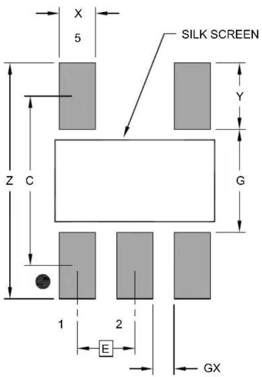 Microchip MCP4023 - 5-Lead Plastic Small Outline Transistor (OT) [SOT23] - 1