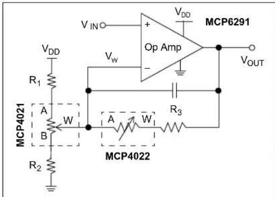 Microchip MCP4023 - Operational Amplifier Applications - 2