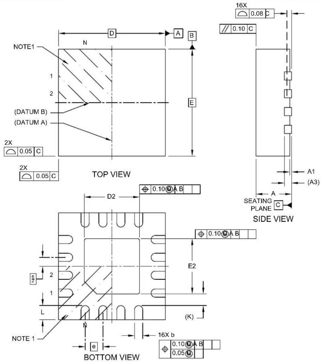 Microchip SY58021U - 16-Lead Very Thin Plastic Quad Flat, No Lead Package (NCA) - 3x3x1.0 mm Body [VQFN] With 1.55 mm Exposed Pad; Micrel Legacy Package QFN33-16LD-PL-1 - 1