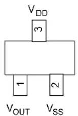 Microchip TC1278 - SOT-23-3 Footprints - 1