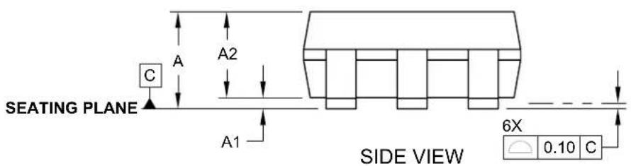 Microchip MCP4024 - 6-Lead Plastic Small Outline Transistor (CH, CHY) [SOT-23] - 2