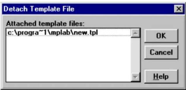 Microchip PIC16F777 - Detach Template File - 1