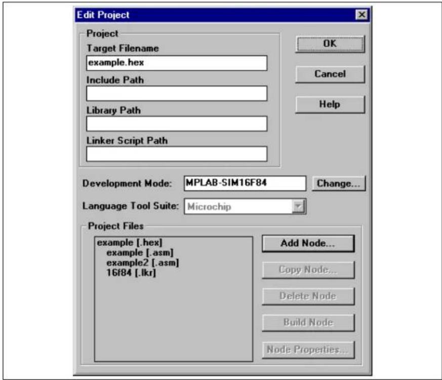 Microchip PIC18F2585 - Select Linker Script - 1