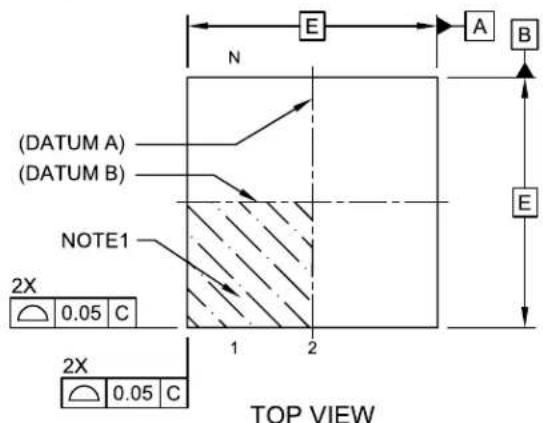 Microchip MIC5318 - 6-Lead Ultra Thin Plastic Dual Flat, No Lead (HKA) - 1.6x1.6x0.6 mm Body [UDFN] With 1.26x0.50 mm Exposed Pad; Micrel Legacy Package TDFN1616-6LD-PL-1 - 1