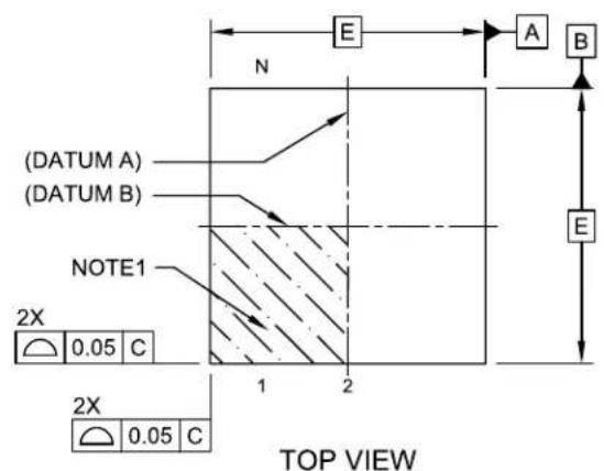Microchip MIC5321 - 6-Lead Ultra Thin Plastic Dual Flat, No Lead (HKA) - 1.6x1.6x0.6 mm Body [UDFN] With 1.26x0.50 mm Exposed Pad; Micrel Legacy Package TDFN1616-6LD-PL-1 - 1