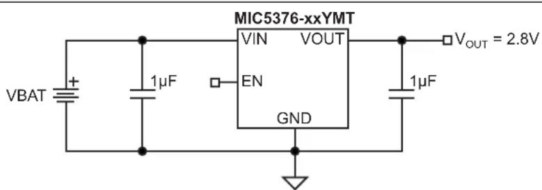 Microchip MIC5376 - Typical Application Circuit - 1