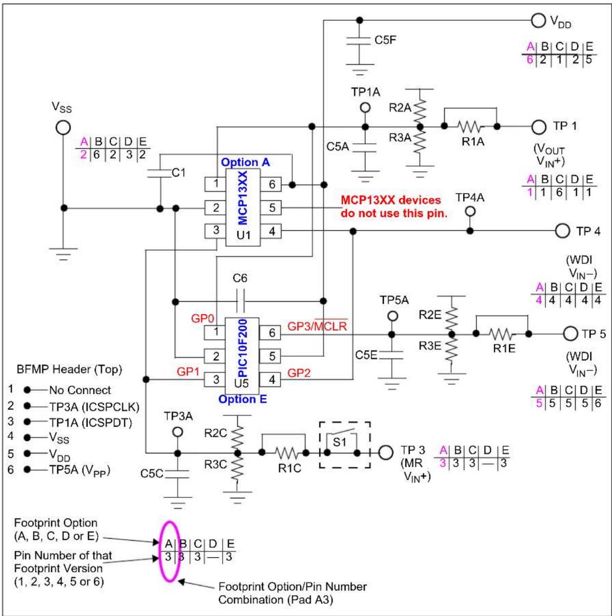 Microchip TC1014 - A Circuit with the PIC10F200 and a Voltage Supervisor (MCP13XX) - 1