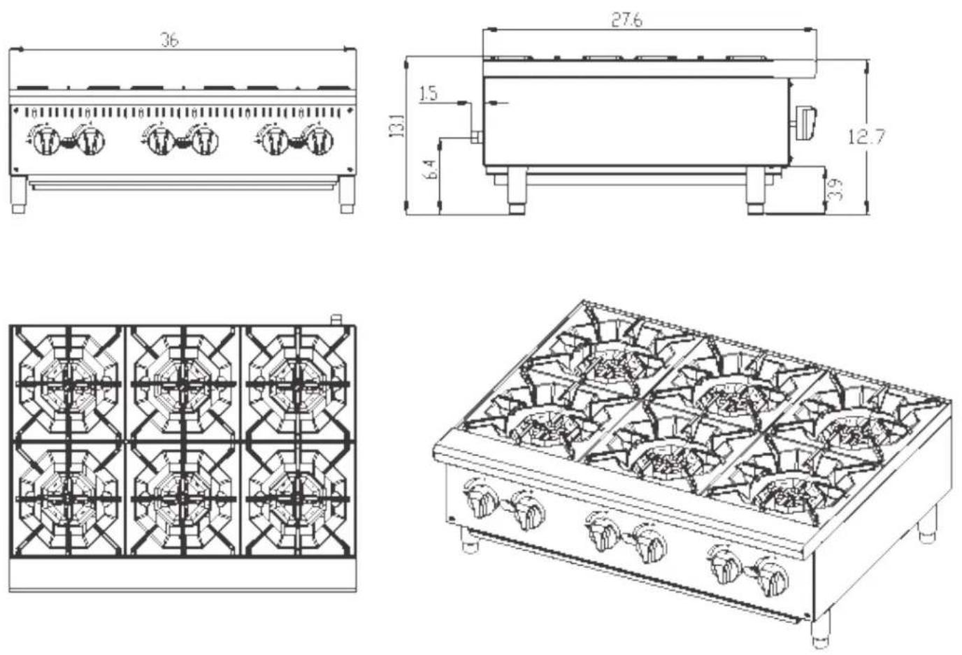Avantco AG36RC - 177AGR636 DIAGRAM - 1
