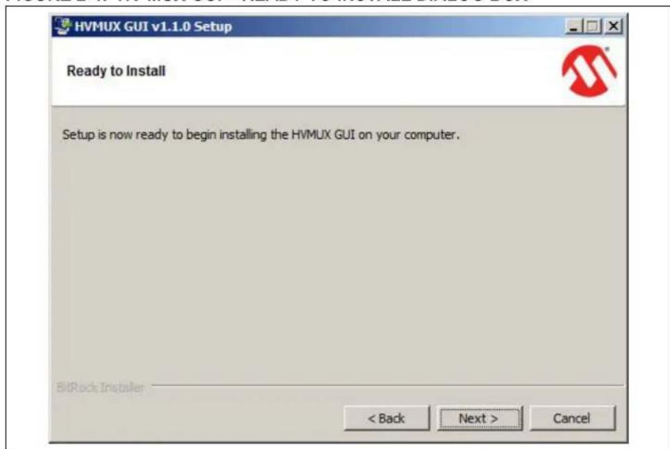 Microchip HV2621 - HV MUX GUI INSTALLATION - 4