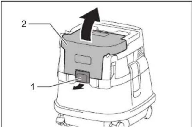 MAKITA XCV23Z - Installing or removing battery cartridge - 1